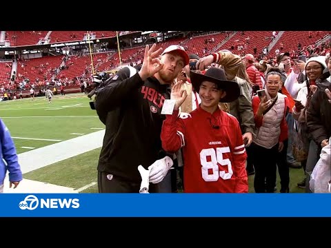 Student with special needs gets surprise of a lifetime at 49ers game - Exclusive