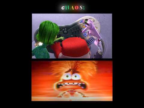 WHICH IS A BETTER CHAOS SCENE? INSIDE OUT 1 OR INSIDE OUT 2? #insideout2 #edit #anxiety