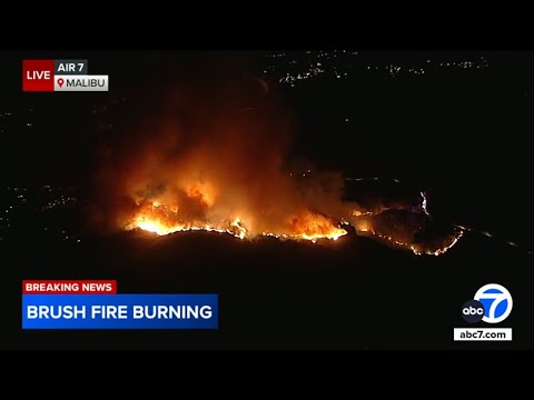 FULL COVERAGE: Brush fire breaks out in Malibu amid strong winds