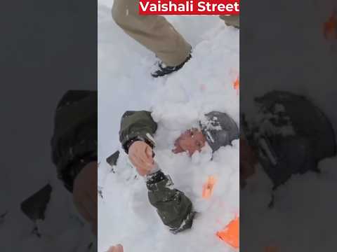 Woman Buried By Avalanche 🤯! #shorts #youtube #heroic