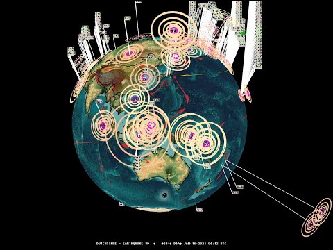 1/16/2021 -- Earthquake activity picks up -- West Coast USA California + Oregon seismic activity due