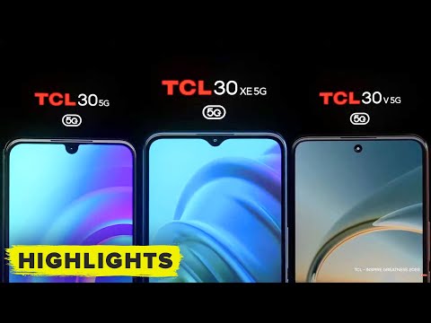 Watch TCL reveal new mobile phones 30 XE 5G and 30 V 5G!